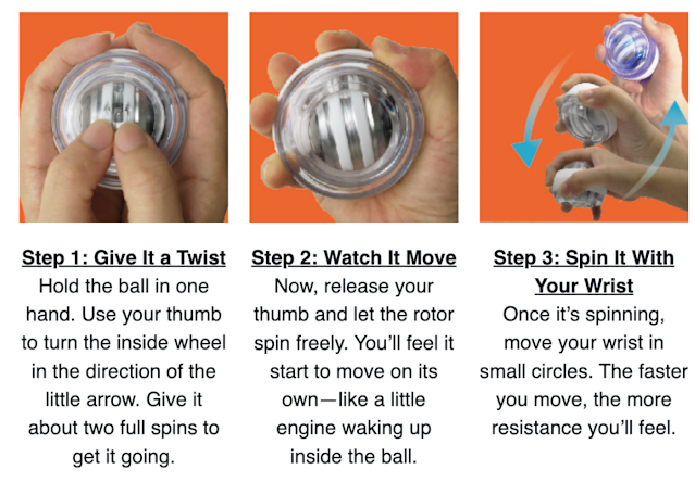 Starting mechanism of the Vital Wrist Ball